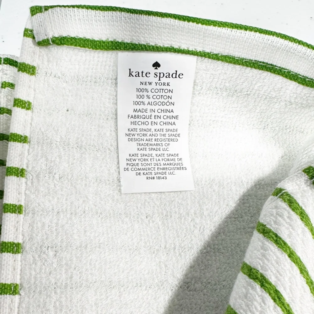NEW Kate Spade CHERRY STRIPES/POLKA DOT THEMED  Kitchen Towels Set/2